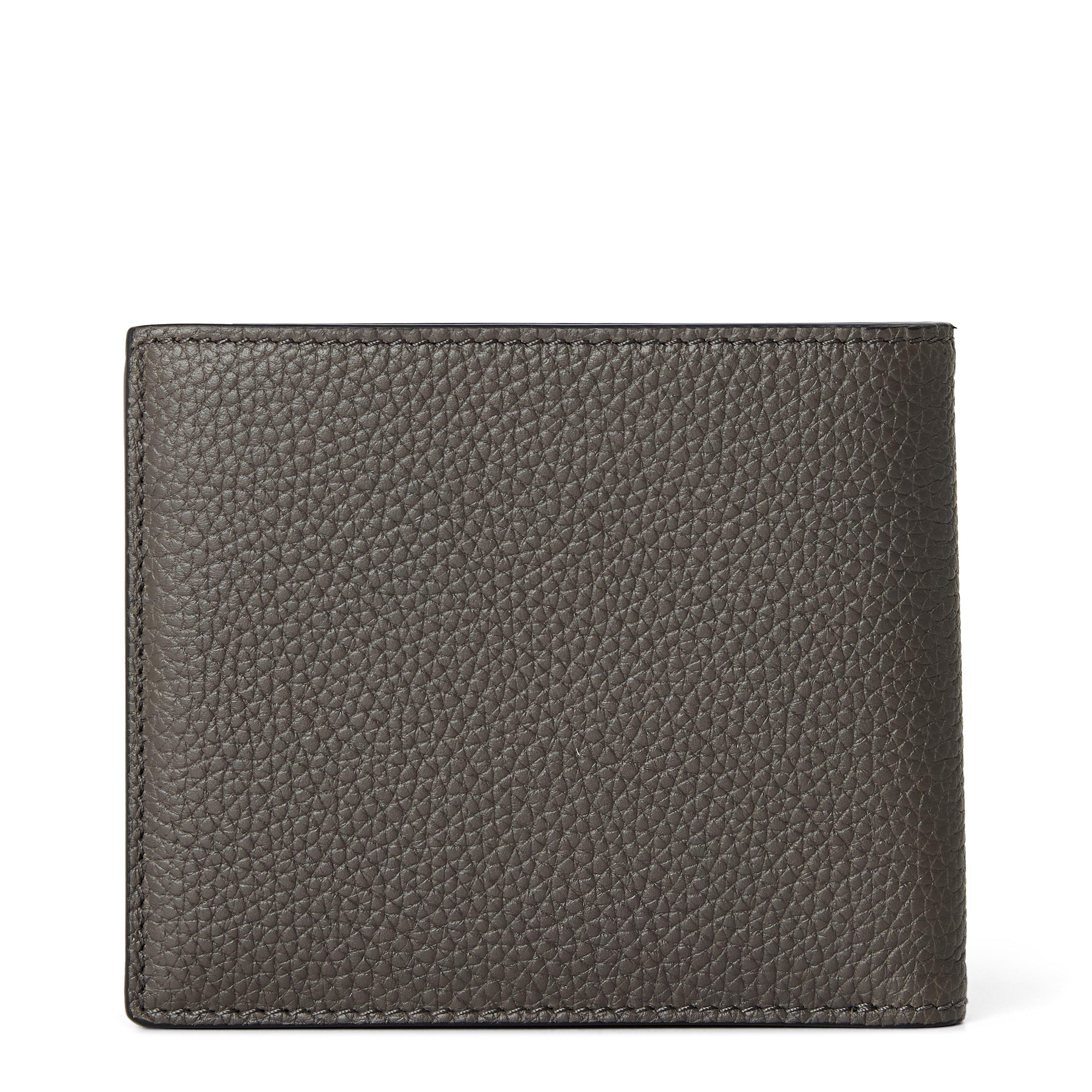 Gold Tone Logo Wallet