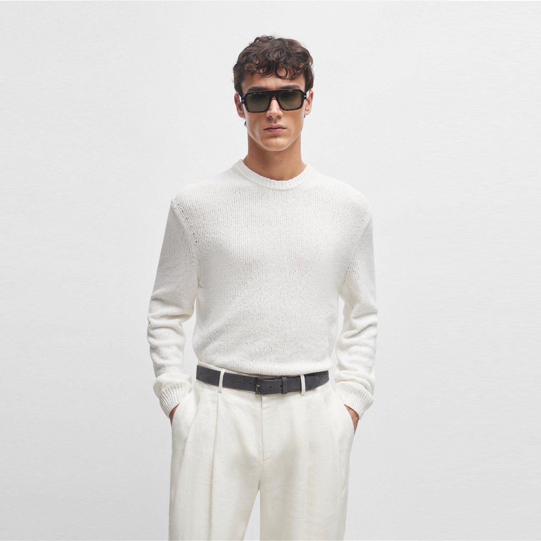 Men's Elloy Suede Leather Belt