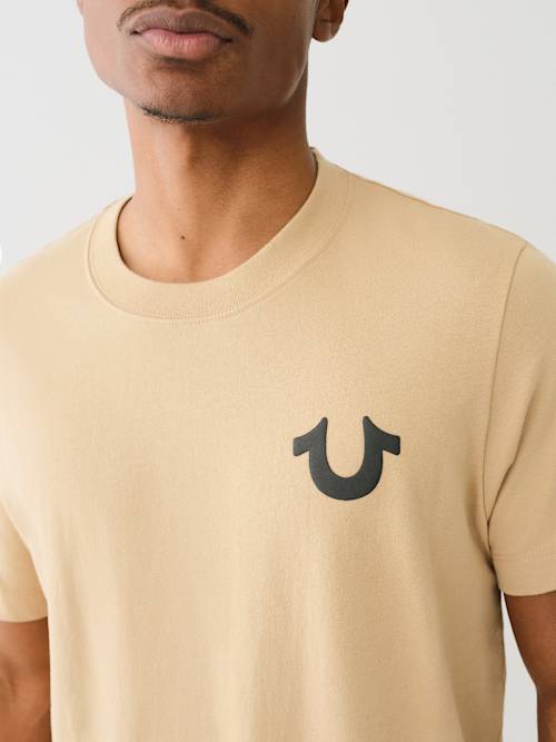 DISTRESSED PUFF PRINT LOGO TEE