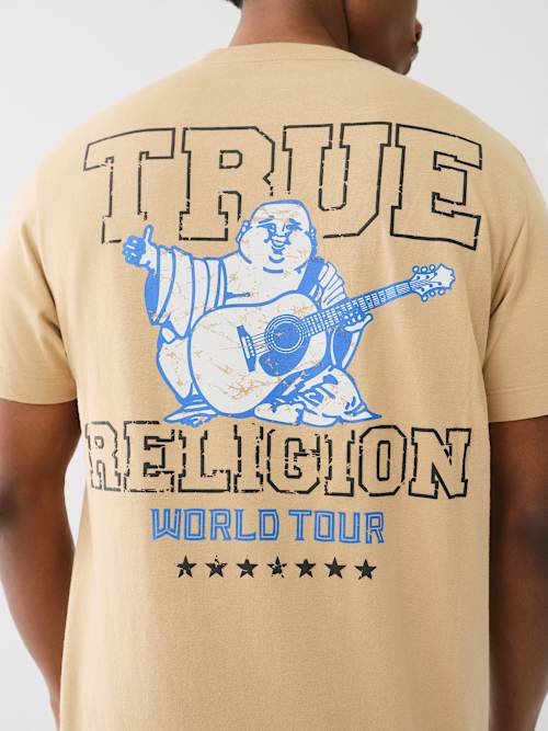 DISTRESSED PUFF PRINT LOGO TEE