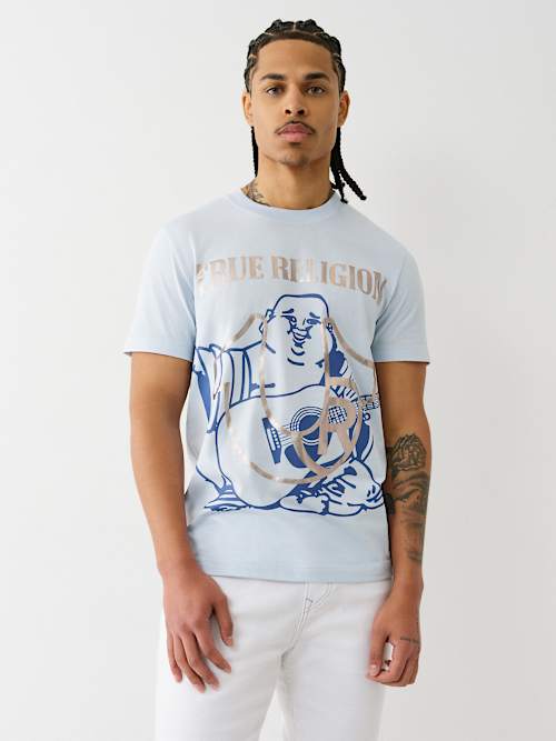REGISTERED HORSESHOE METALLIC BUDDHA TEE