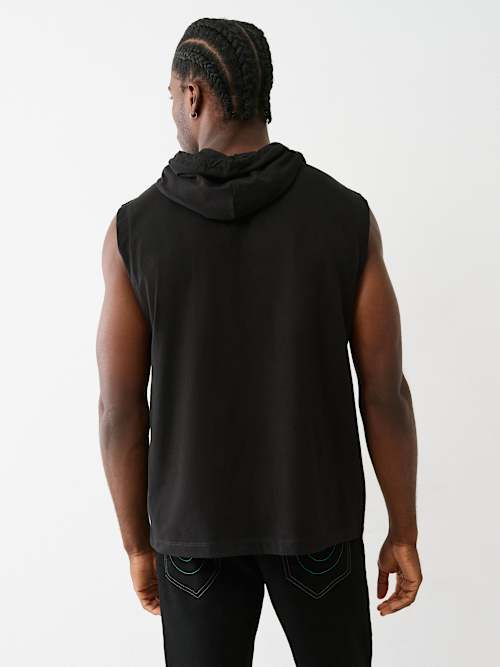 BUDDHA LOGO HOODED TANK TOP