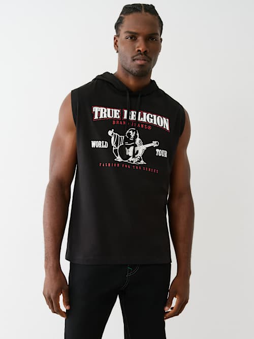 BUDDHA LOGO HOODED TANK TOP