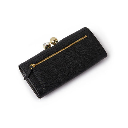 Leather Josiey Crystal Top Purse