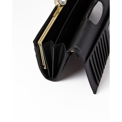 Leather Josiey Crystal Top Purse