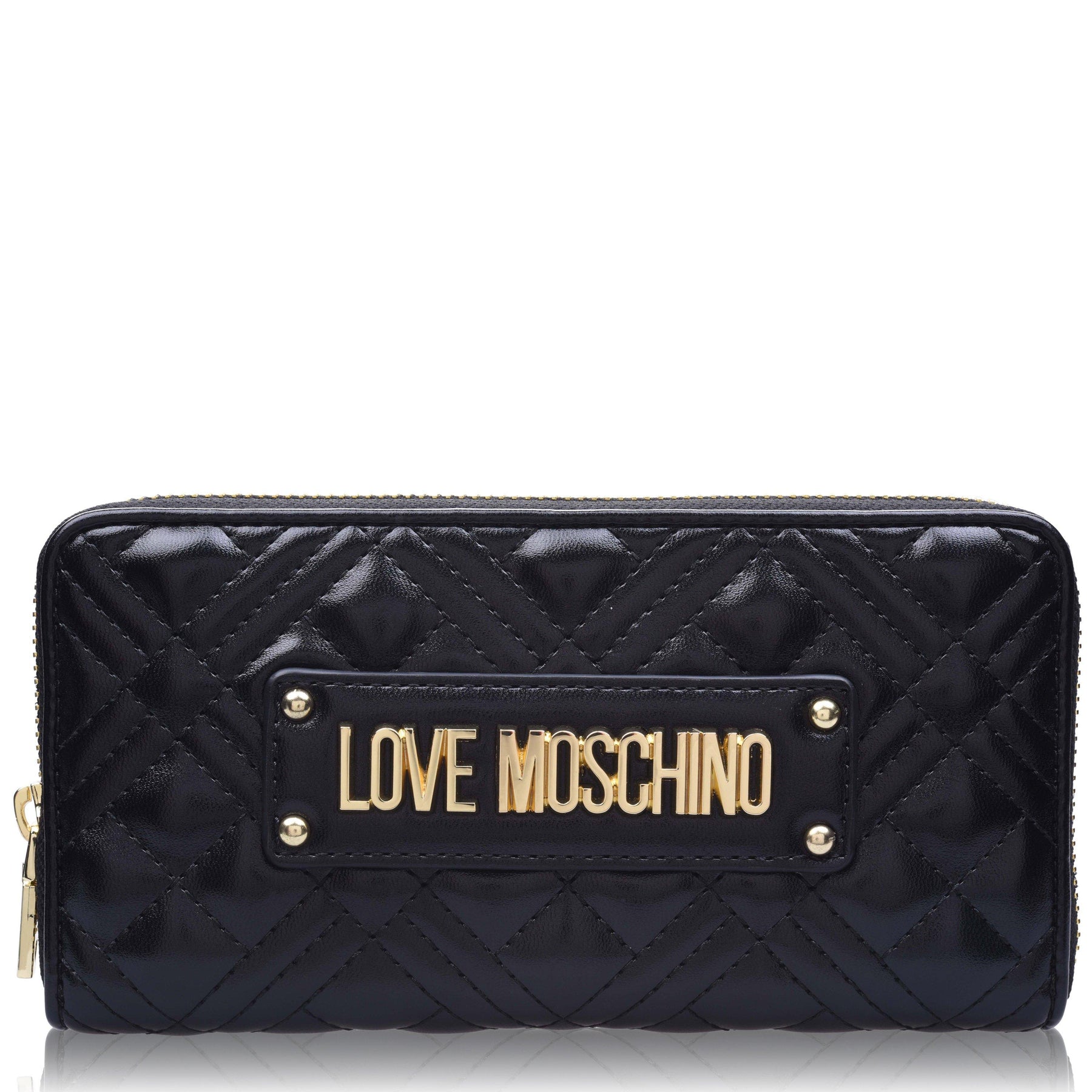 Quilted Logo Zipped Purse