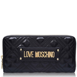 Quilted Logo Zipped Purse