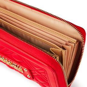 Quilted Logo Zipped Purse