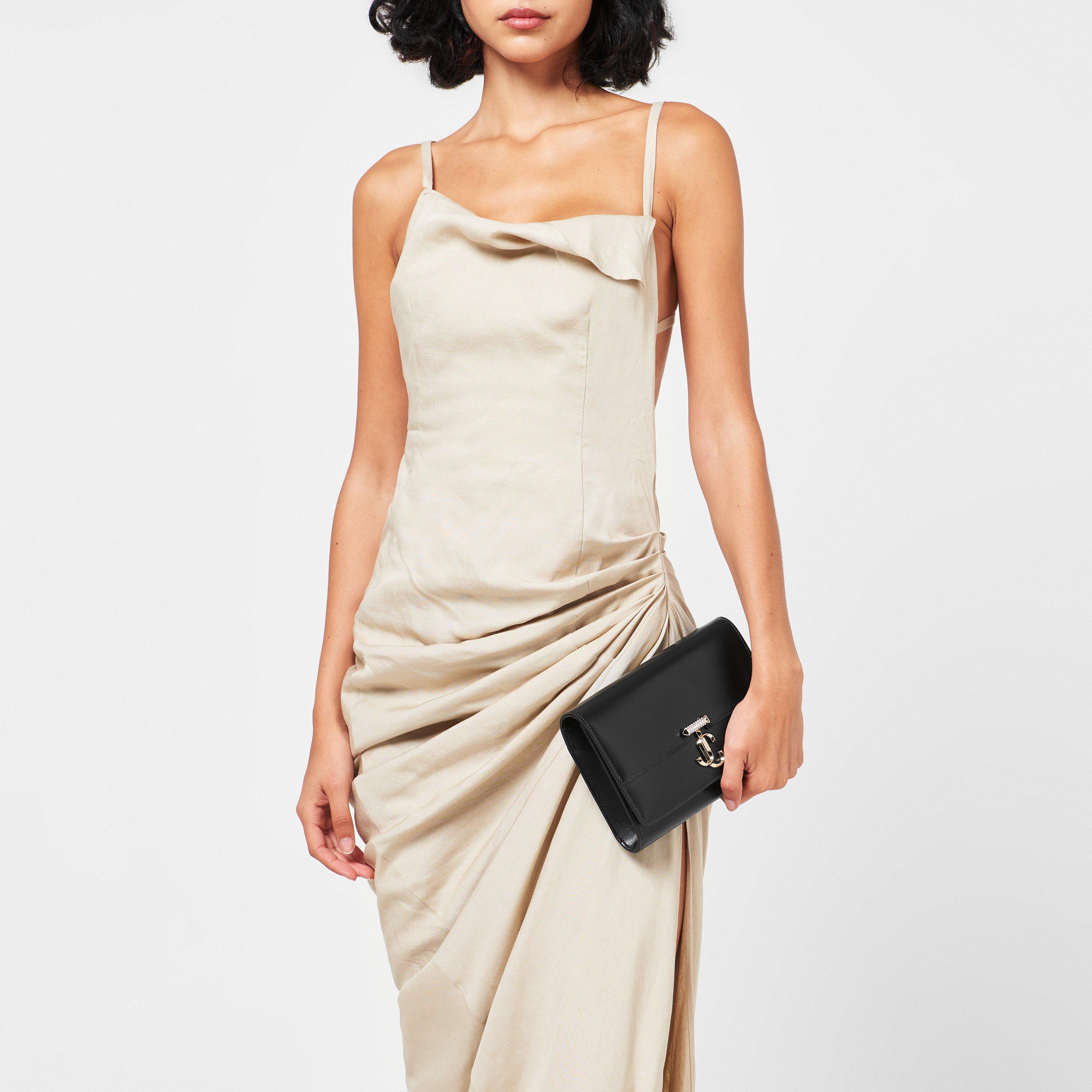 Women's Embellished Leather Avenue Clutch Bag