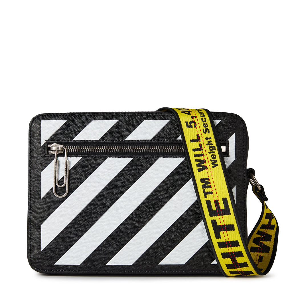 Men's Camera Bag, Bold Diagonal Stripes