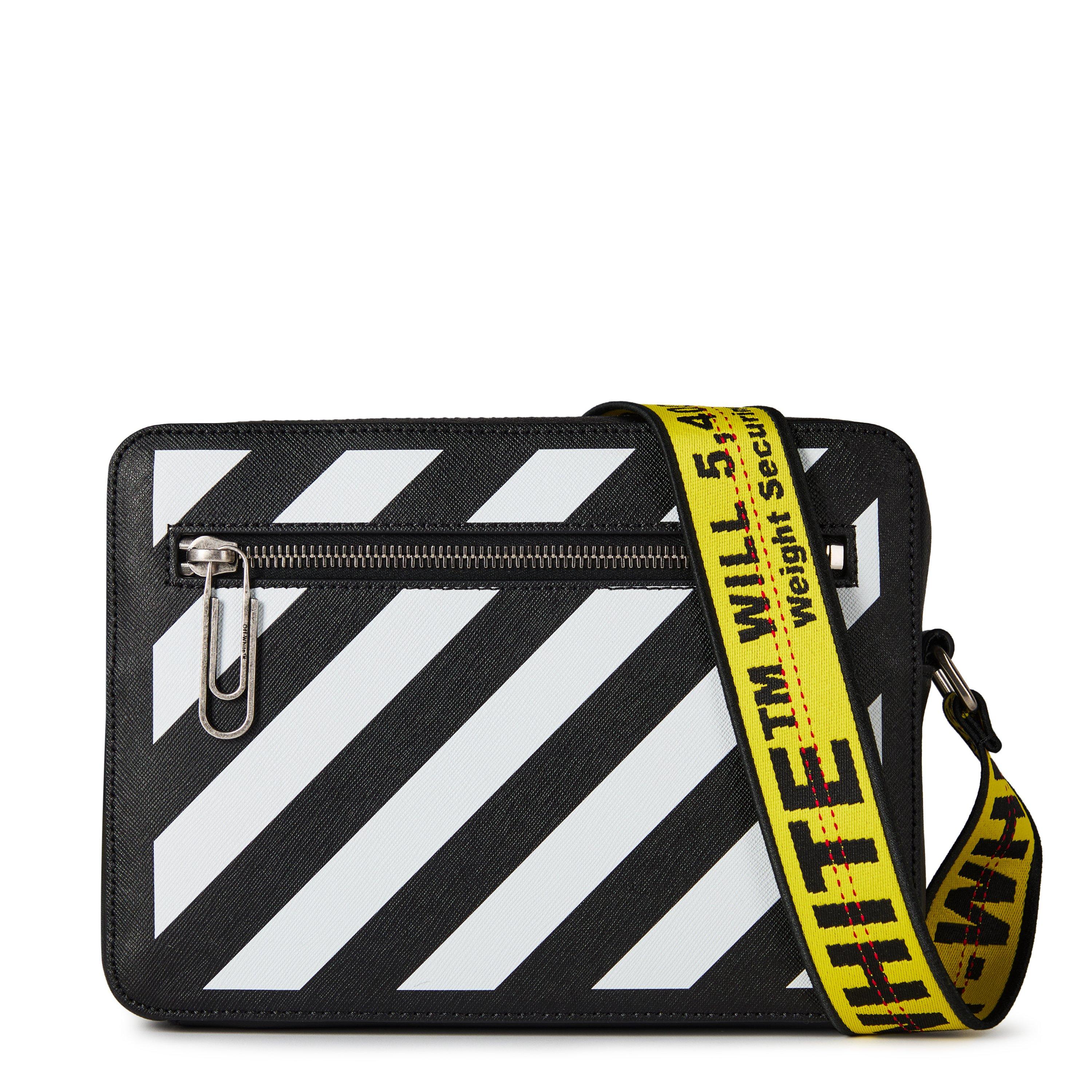 Men's Camera Bag, Bold Diagonal Stripes
