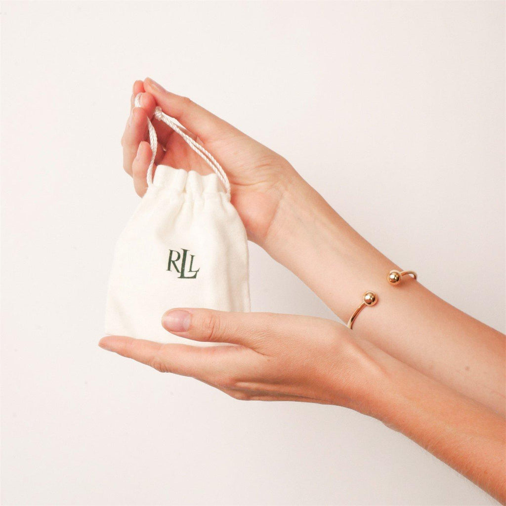 Vermeil Pave Logo Drop Earrings