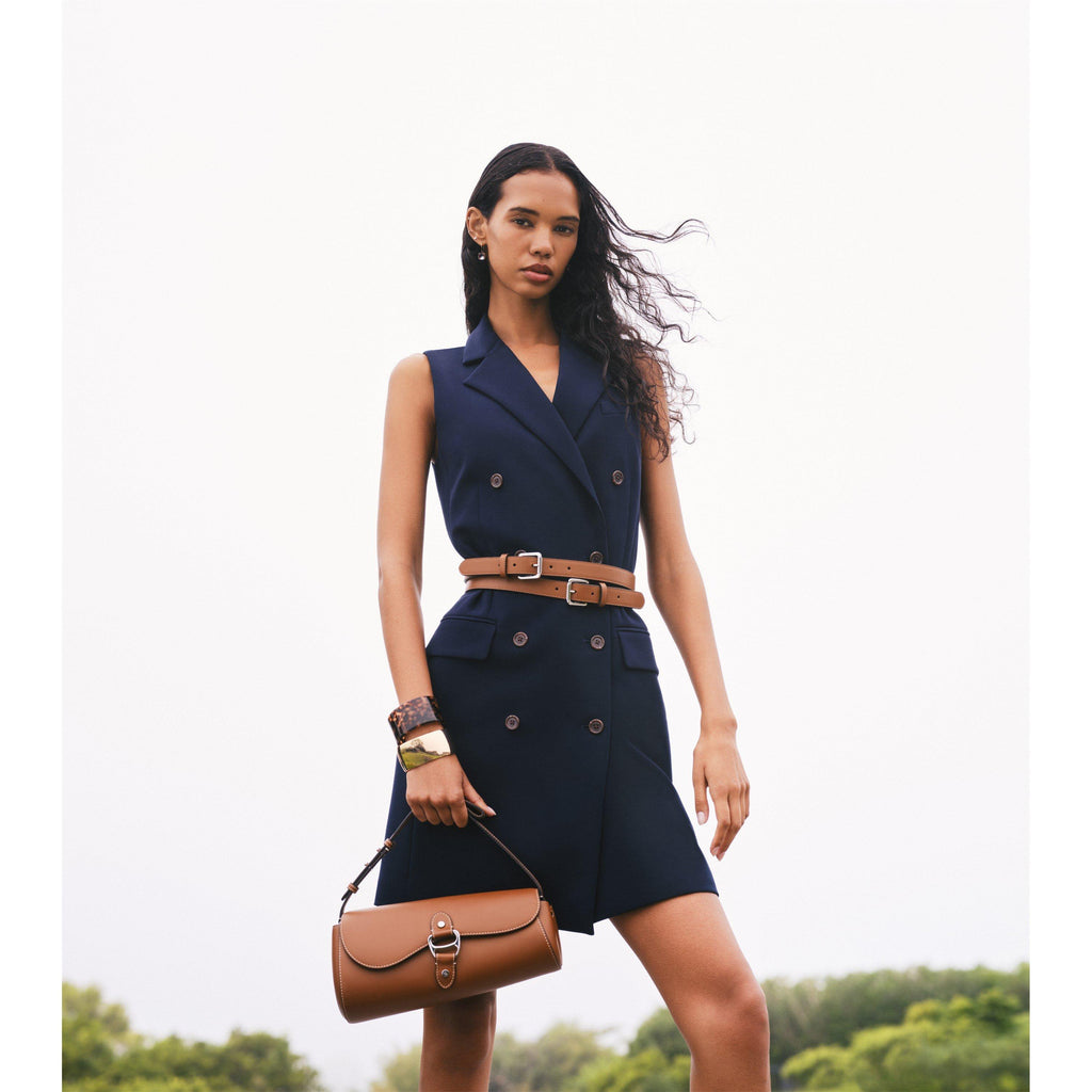 Sterling Silver Logo Round Hook Drop Earrings