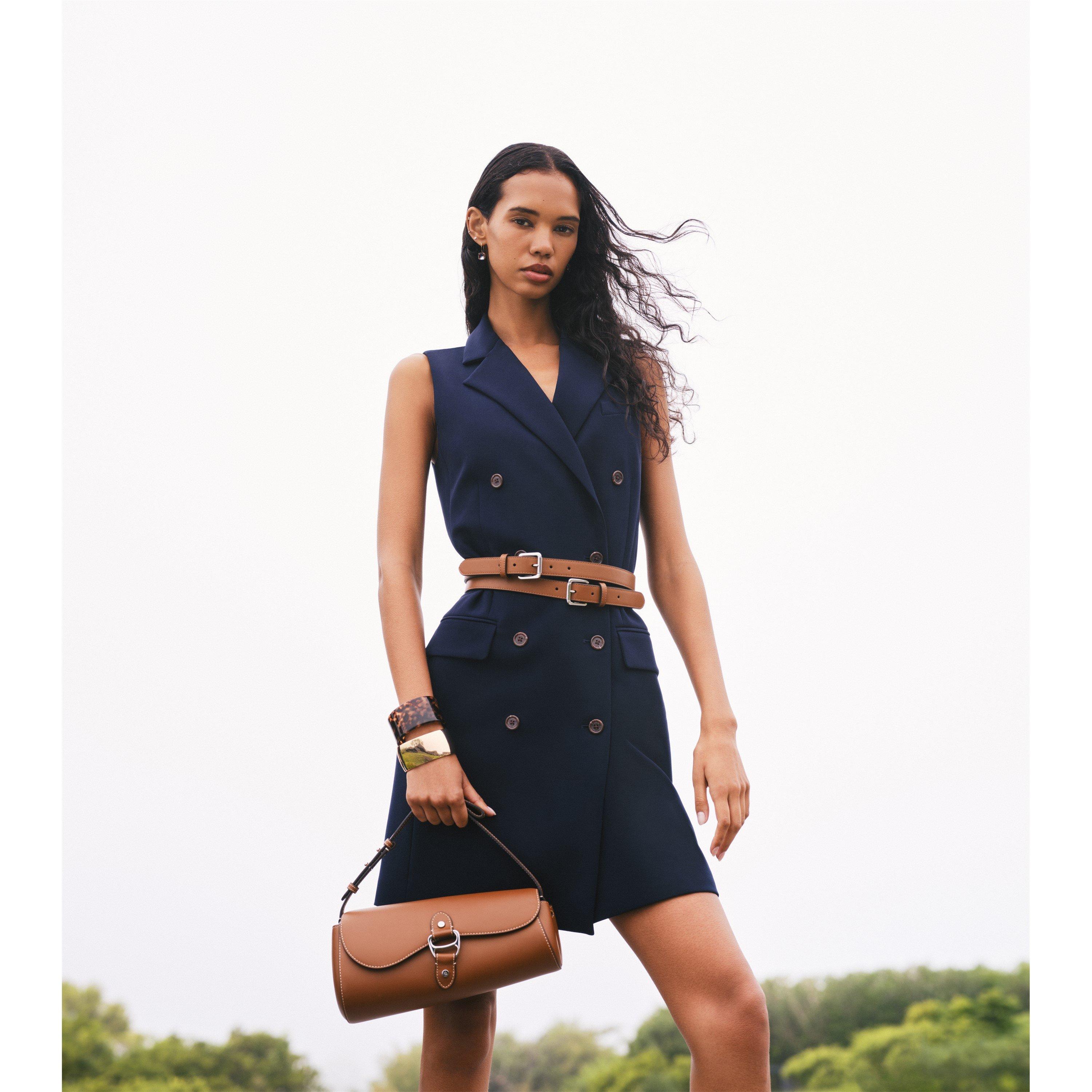 Sterling Silver Logo Round Hook Drop Earrings