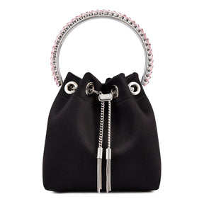 Women's Embellished Satin Bon Bon Top Handle Bag