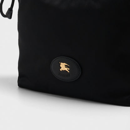 Barreled Midi Black Pouch