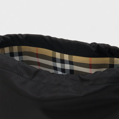Barreled Midi Black Pouch