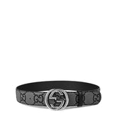 Men's Interlocking GG Leather Belt