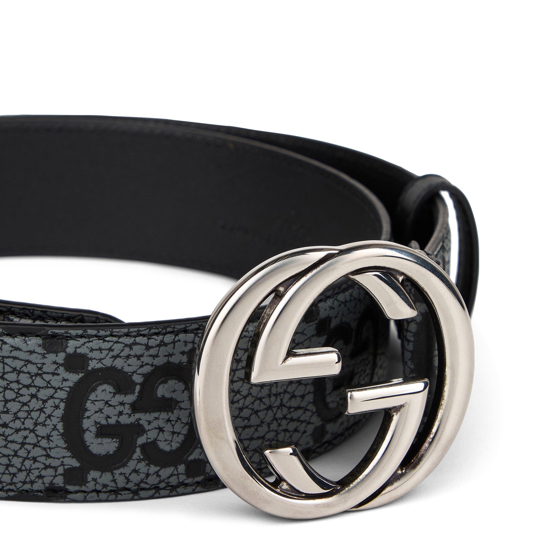 Men's Interlocking GG Leather Belt