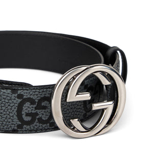 Men's Interlocking GG Leather Belt