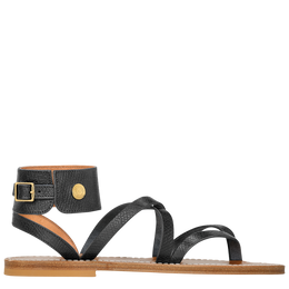 Longchamp x K.Jacques Sandals Black - Leather