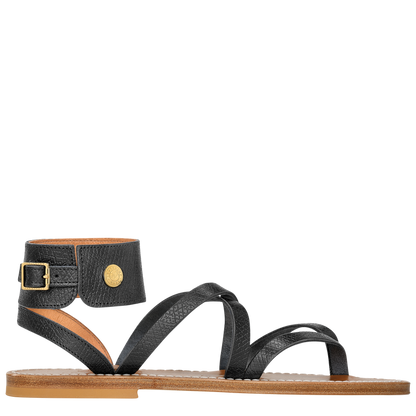 Longchamp x K.Jacques Sandals Black - Leather