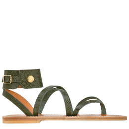 Longchamp x K.Jacques Sandals Forest - Leather