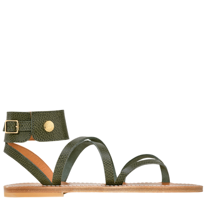 Longchamp x K.Jacques Sandals Forest - Leather
