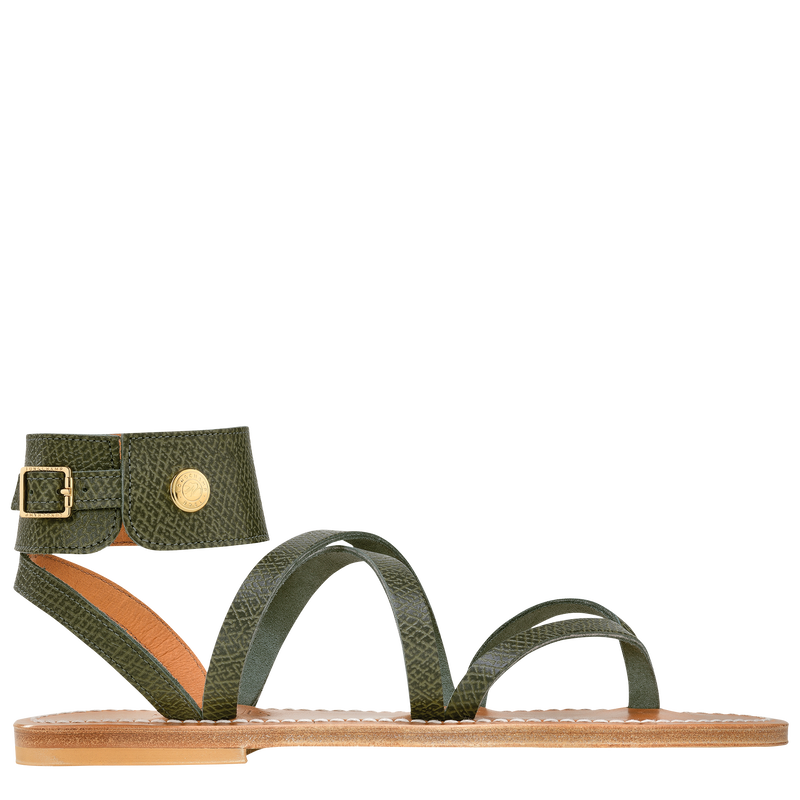 Longchamp x K.Jacques Sandals Forest - Leather