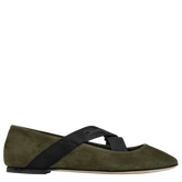 Energy Ballerinas Khaki - Leather
