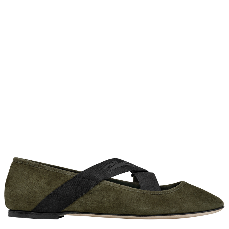 Energy Ballerinas Khaki - Leather