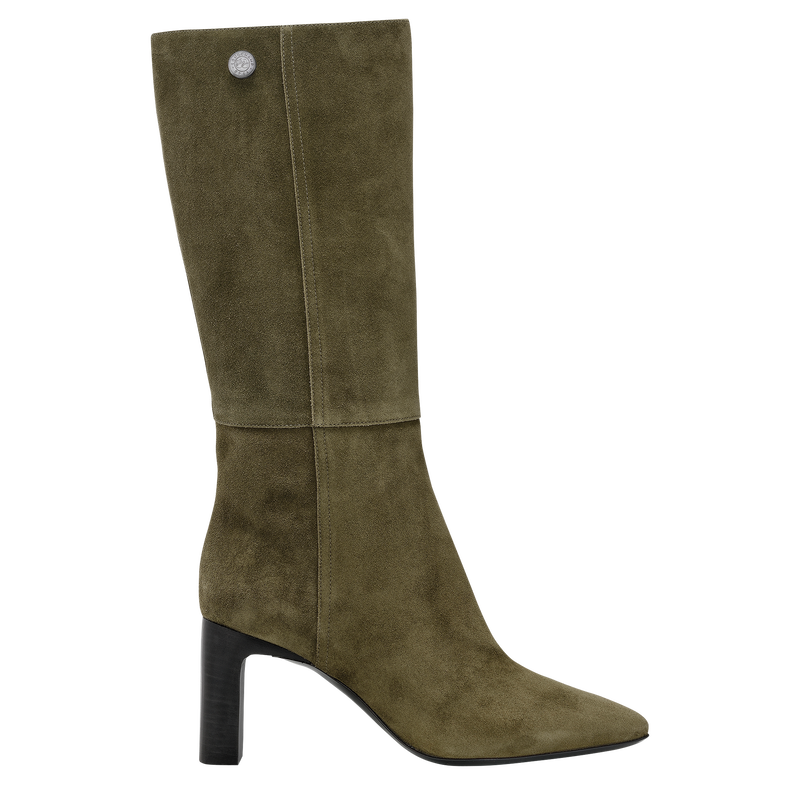 Allure Heel boots Khaki - Leather