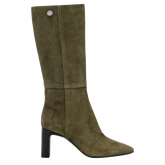 Allure Heel boots Khaki - Leather