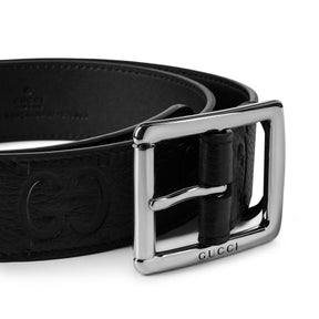 GG Rubber Effect Leather Belt