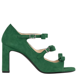 La Baronne Sandals Thyme - Leather