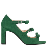 La Baronne Sandals Thyme - Leather