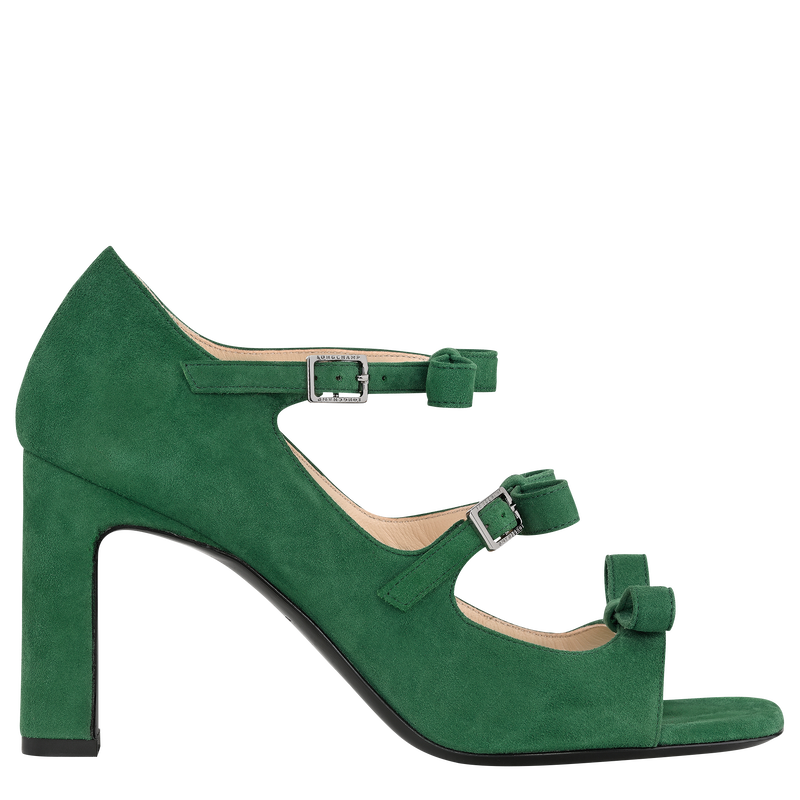 La Baronne Sandals Thyme - Leather