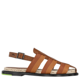 Shadow Sandals Cognac - Leather