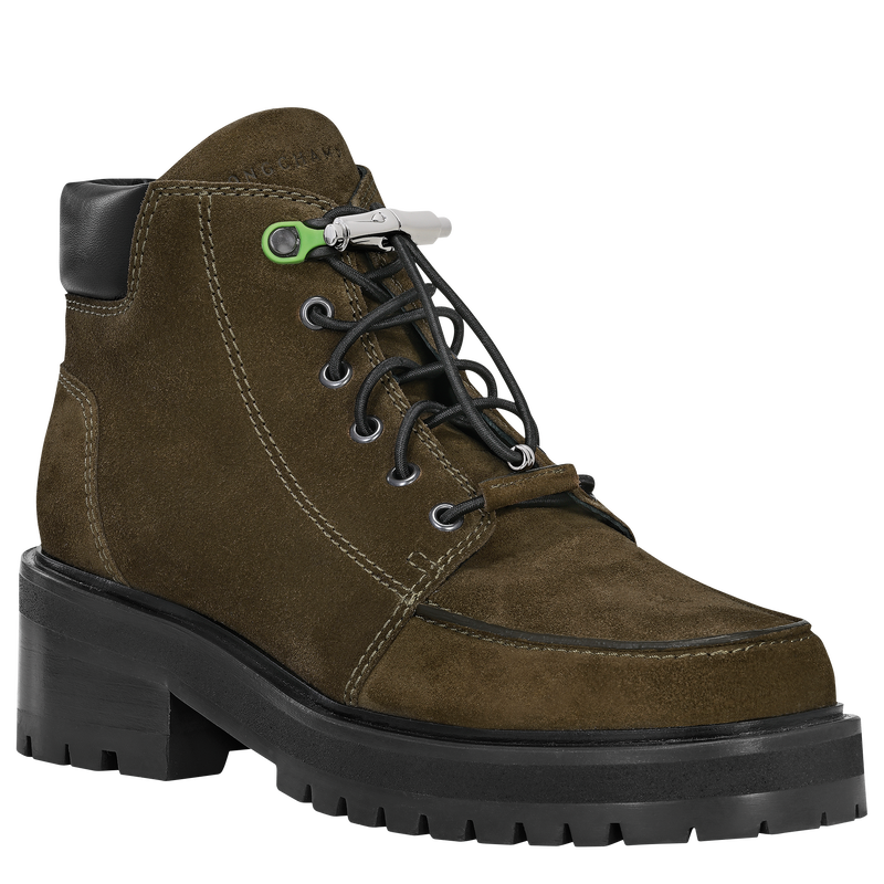 La Baroudeuse Low Boots Olive - Leather