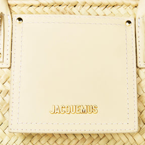 Women's Textured Palm Leaf Le Panier Soli Tote Bag