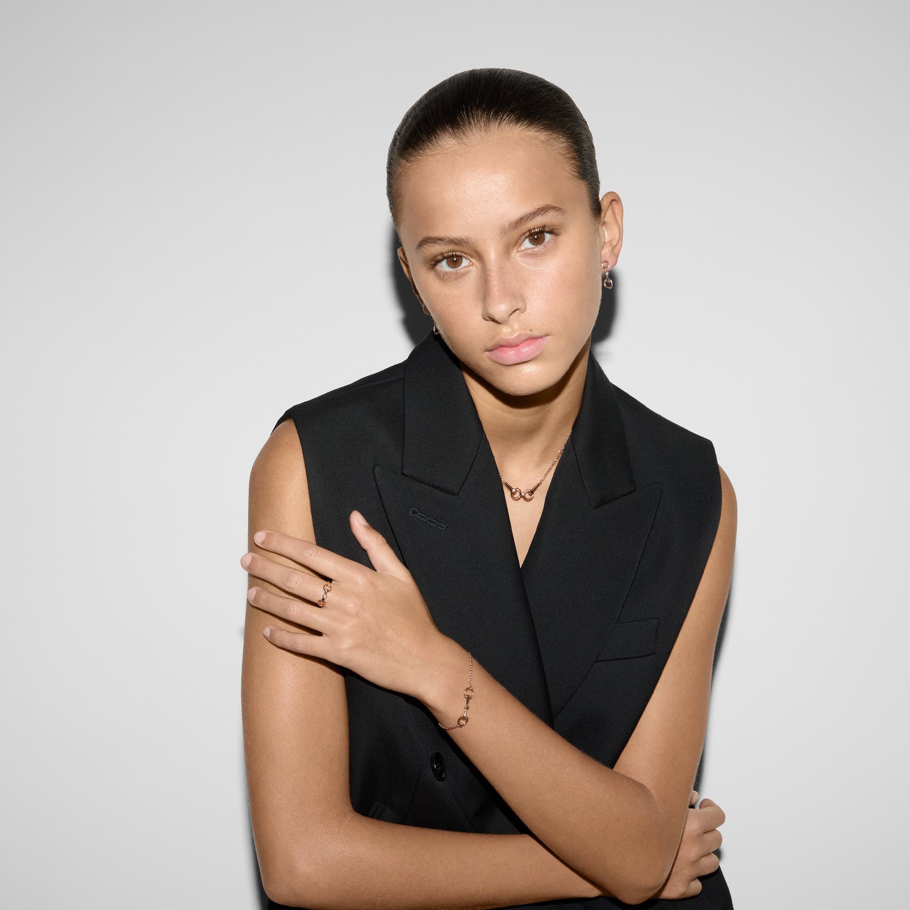 18k Horsebit Diamond Ring