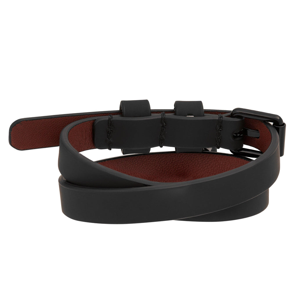 Studded Leather Wrap Bracelet