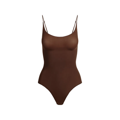 Sheer Seamless Thong Bodysuit