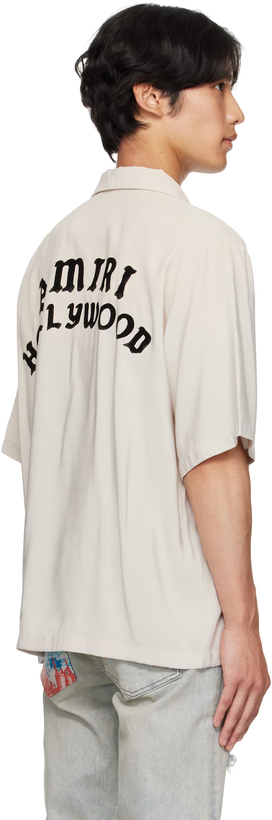 Taupe 'AMIRI Hollywood' Bowling Shirt