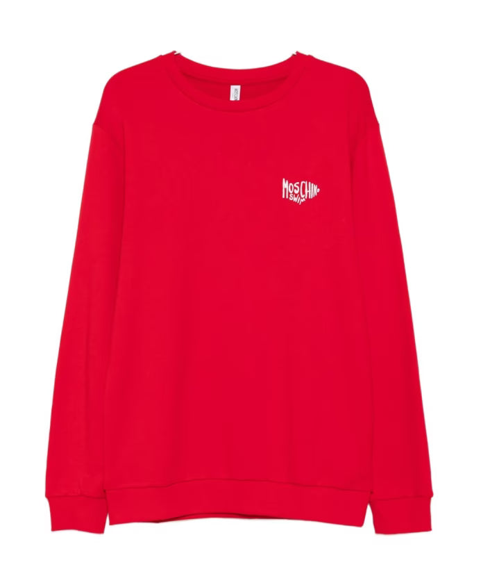 Moschino Red Sweatshirt AW25 Stylish Casual Wear