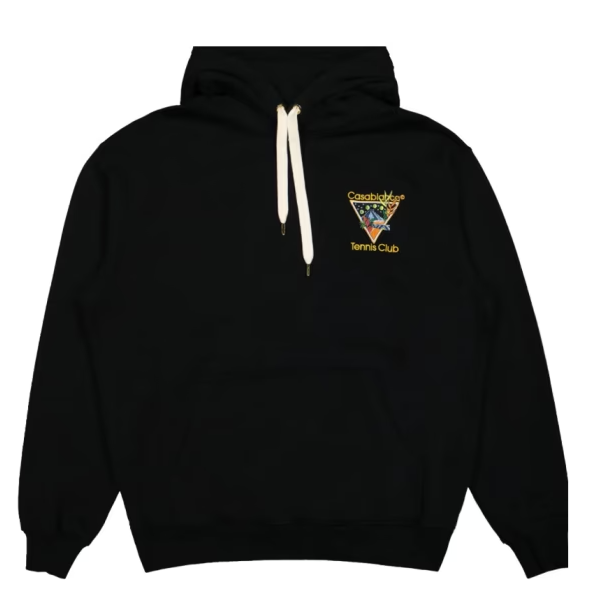 Casablanca Tennis Club Icon Embroidered Sweatshirt Black