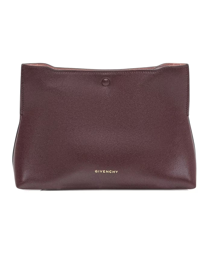 Burgundy Flat Pochette Bag