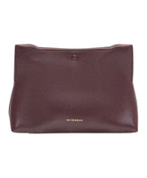 Burgundy Flat Pochette Bag