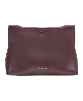 Burgundy Flat Pochette Bag