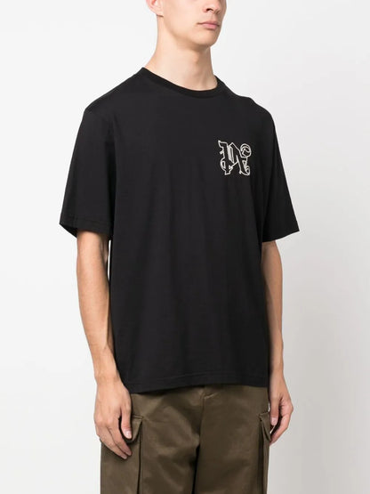 Palm Angels PA logo-embroidered T-shirt
